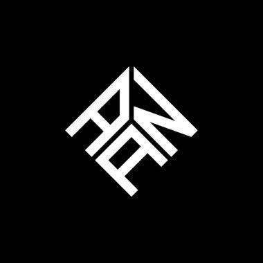 Siyah arka planda ANA harf logosu tasarımı. ANA yaratıcı harflerin baş harfleri logo kavramı. ANA harf tasarımı.