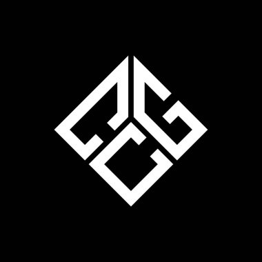 Siyah arkaplanda CGC harf logosu tasarımı. CGC yaratıcı harflerin baş harfleri logo kavramı. CGC harf tasarımı.