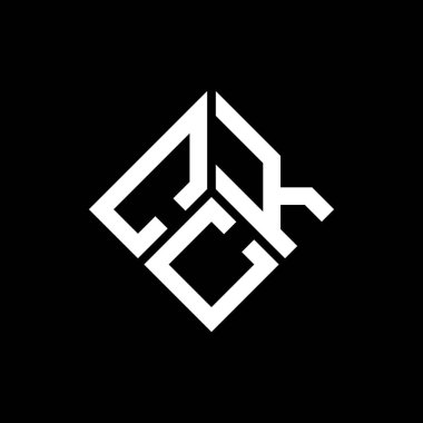 Siyah arkaplanda CKC harf logosu tasarımı. CKC yaratıcı harflerin baş harfleri logo kavramı. CKC harf tasarımı.