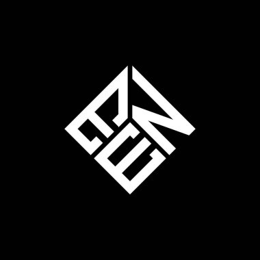 ENE harfi logo tasarımı siyah arka planda. ENE yaratıcı harflerin baş harfleri logo kavramı. ENE harf tasarımı.