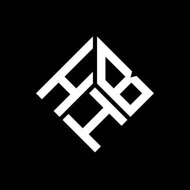 Siyah arka planda HBH harf logosu tasarımı. HBH yaratıcı harflerin baş harfleri logo konsepti. HBH harf tasarımı.