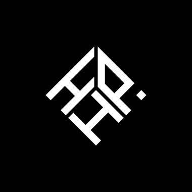 Siyah arka planda HPH harf logosu tasarımı. HPH yaratıcı harflerin baş harfleri logo kavramı. HPH harf tasarımı.