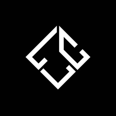 Siyah arkaplanda LCL harf logosu tasarımı. LCL yaratıcı harflerin baş harfleri logo kavramı. LCL harf tasarımı.