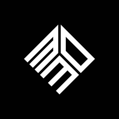 Siyah arka planda anne logosu tasarımı. Annemin yaratıcı harflerin baş harfleri logo konsepti. Anne mektup tasarımı.