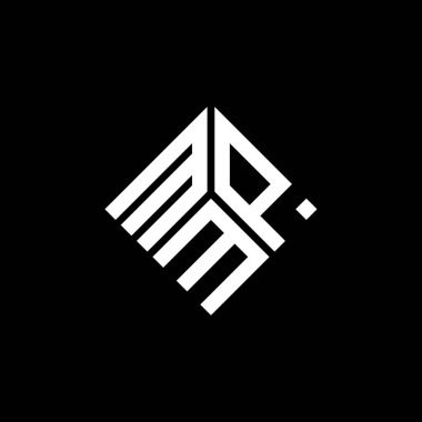 MPM harf logo tasarımı siyah arka planda. MPM yaratıcı harfler logosu konsepti. MPM harf tasarımı.