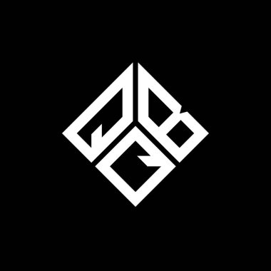 Siyah arka planda QBQ harfi logo tasarımı. QBQ yaratıcı harflerin baş harfleri logo kavramı. QBQ harf tasarımı.