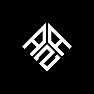 Siyah arkaplanda AAZ harfi logo tasarımı. AAZ yaratıcı harf logosu konsepti. AAZ harf tasarımı.