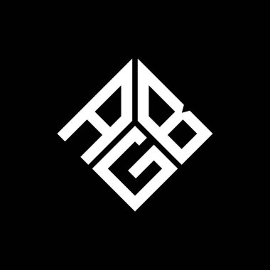 Siyah arka planda ABG harfi logo tasarımı. ABG yaratıcı harflerin baş harfleri logo kavramı. ABG harf tasarımı.