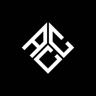 Siyah arka planda ACC harf logosu tasarımı. ACC yaratıcı harflerin baş harfleri logo kavramı. ACC harf tasarımı.