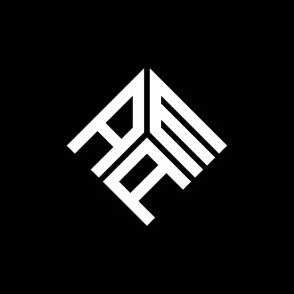 Ama Lettre Logo Design Sur Fond Noir Ama Initiales Créatives — Image vectorielle