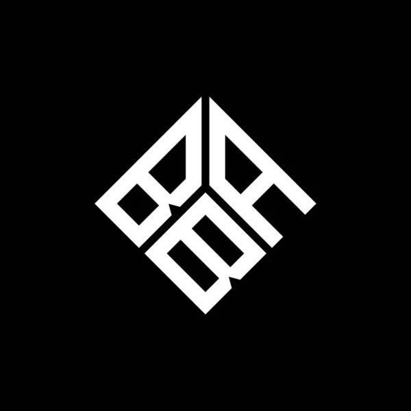 ブラックを基調としたBabの文字ロゴデザイン Babクリエイティブイニシャルレターロゴコンセプト Bab手紙のデザイン — ストックベクタ
