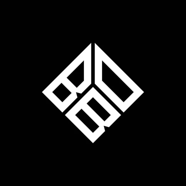 ブラックを基調としたBobレターロゴデザイン Bobクリエイティブイニシャルレターロゴコンセプト Bobレターデザイン — ストックベクタ