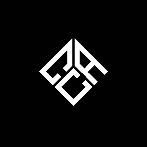 Diseño Del Logotipo Letra Cac Sobre Fondo Negro Cac Iniciales — Vector de stock