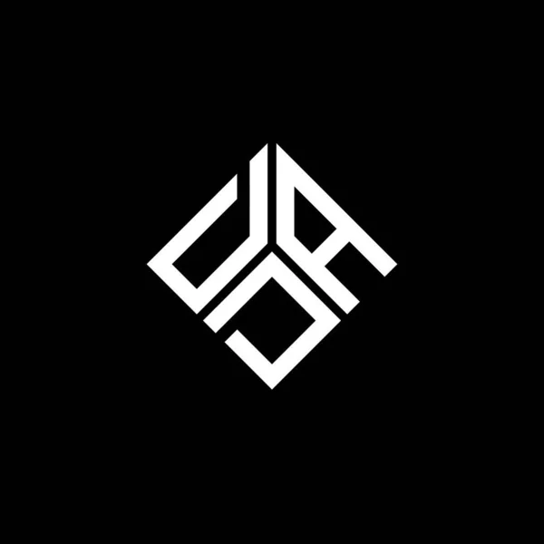 Projekt Logo Litery Cad Czarnym Tle Kreatywne Inicjały Cad Koncepcja — Wektor stockowy