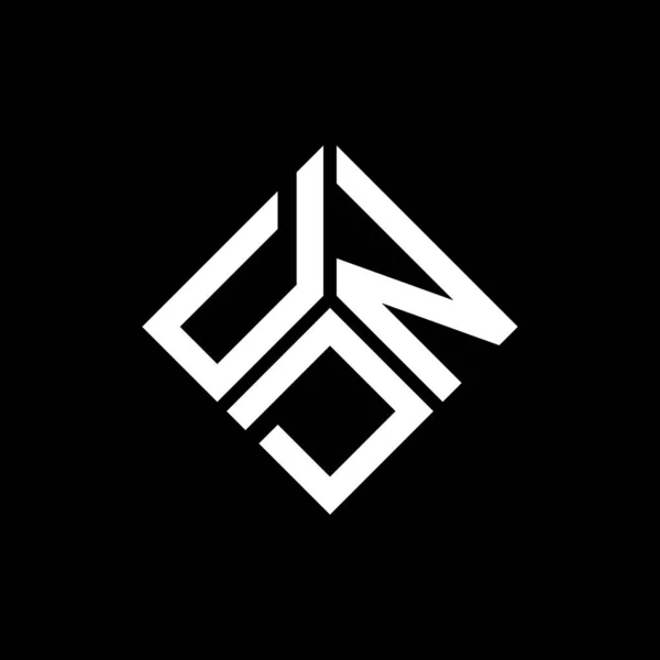 Diseño Del Logotipo Letra Dnd Sobre Fondo Negro Dnd Iniciales — Archivo Imágenes Vectoriales