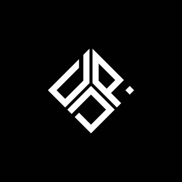 Diseño Del Logotipo Letra Dpd Sobre Fondo Negro Dpd Iniciales — Vector de stock
