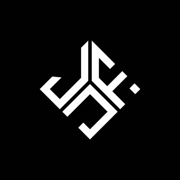 Jfj Letter Logo Design Black Background Jfj Creative Initials Letter — Stock Vector