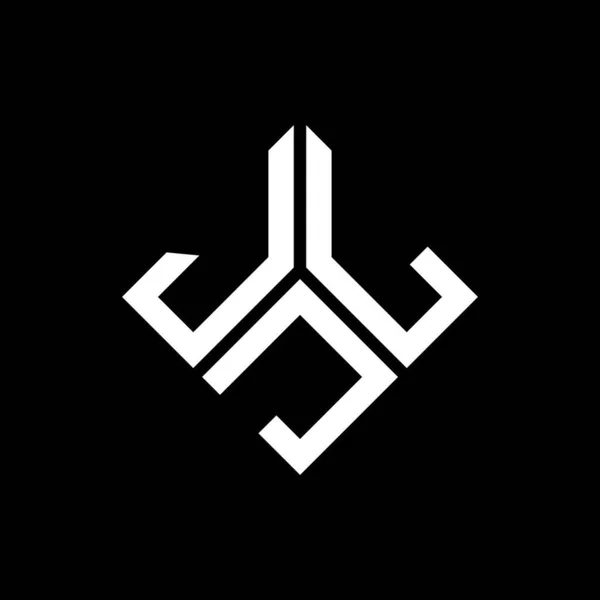 Projekt Logo Litery Jlj Czarnym Tle Jlj Twórcze Inicjały Koncepcja — Wektor stockowy