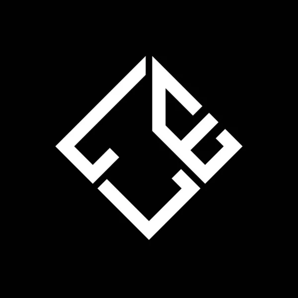 Lel Design Logotipo Carta Fundo Preto Lel Iniciais Criativas Conceito —  Vetores de Stock