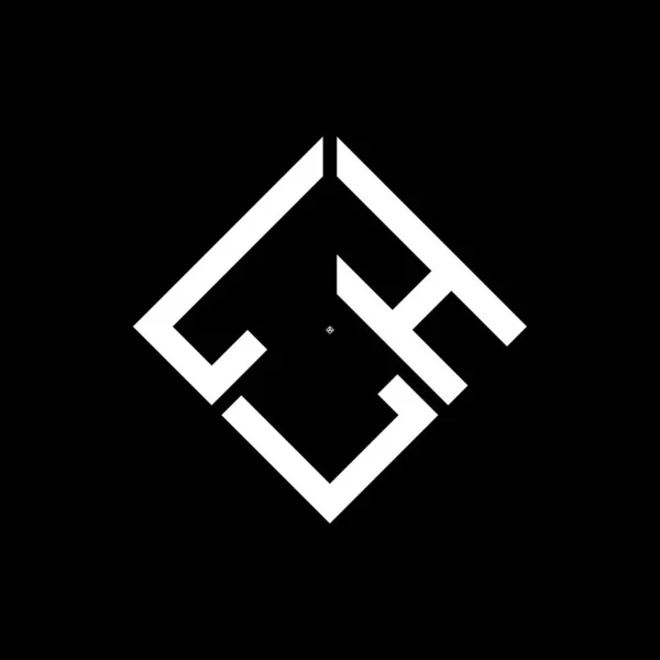 Lhl Letter Logo Design Auf Schwarzem Hintergrund Lhl Kreative Initialen — Stockvektor