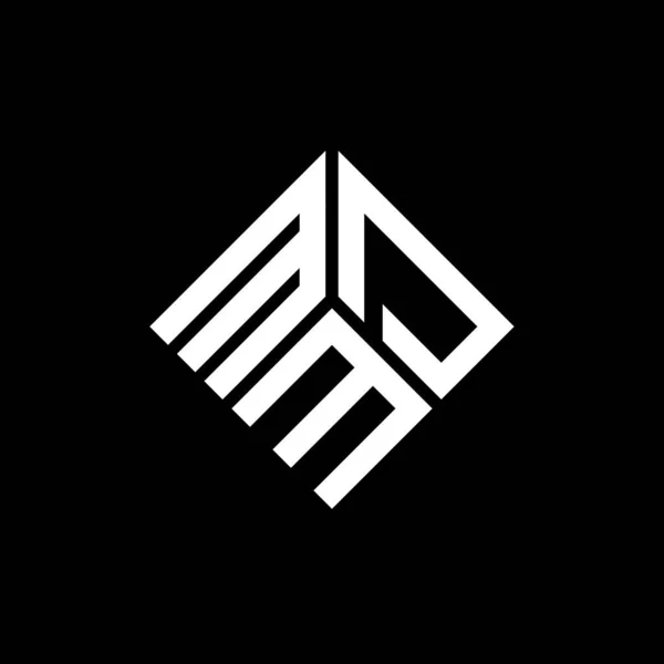 Mdm Logo Ontwerp Zwarte Achtergrond Mdm Creatieve Initialen Letter Logo — Stockvector