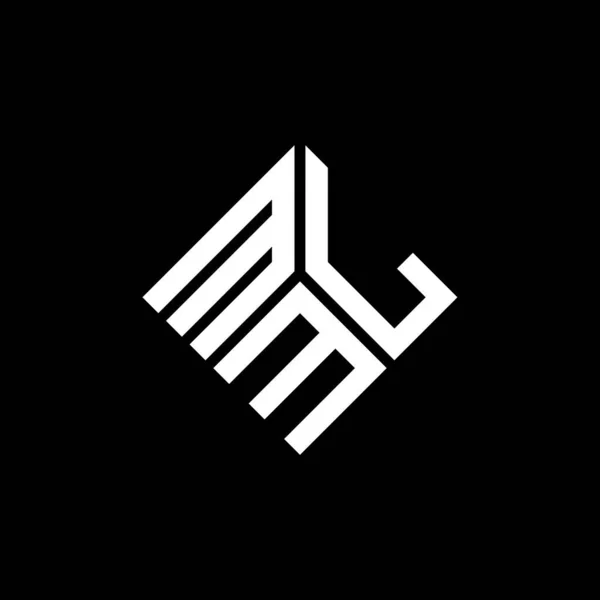 Logo Mim Czarnym Tle Kreatywne Inicjały Mim Koncepcja Logo Litery — Wektor stockowy