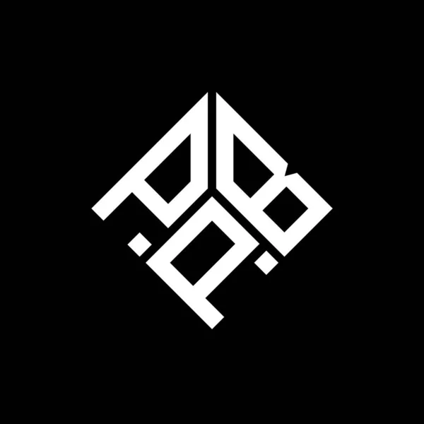 黒の背景にPbpの手紙のロゴデザイン Pbp創造的なイニシャルの手紙のロゴの概念 Pbpレターデザイン — ストックベクタ