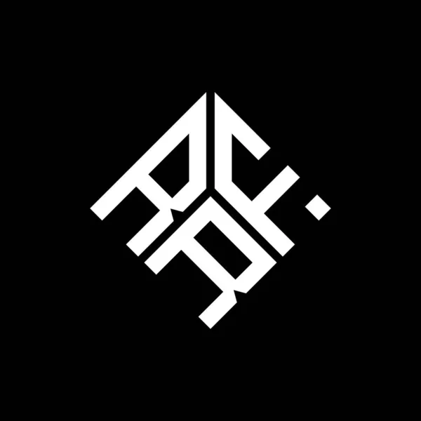 Rfr Letter Logo Design Auf Schwarzem Hintergrund Rfr Kreative Initialen — Stockvektor