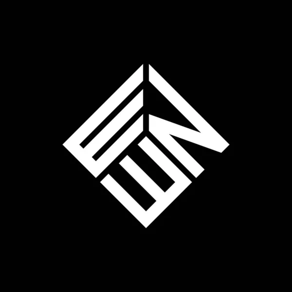 Diseño Del Logotipo Letra Wnw Sobre Fondo Negro Wnw Iniciales — Archivo Imágenes Vectoriales