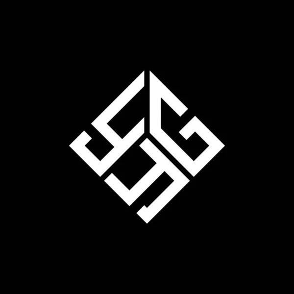 Ygy Písmeno Logo Design Černém Pozadí Ygy Kreativní Iniciály Koncept — Stockový vektor