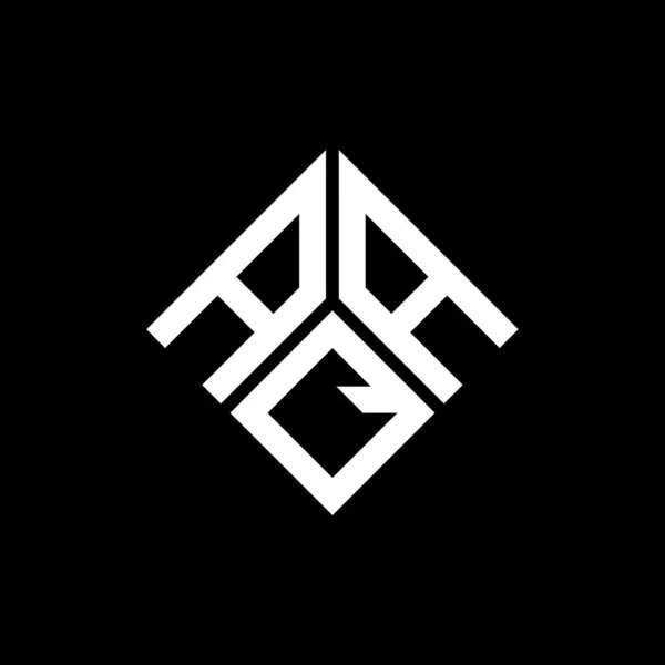 Aaq Logo Design Auf Schwarzem Hintergrund Aaq Kreative Initialen Brief — Stockvektor