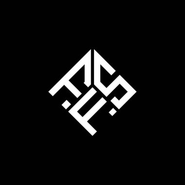Siyah arka planda FSF harf logosu tasarımı. FSF yaratıcı harflerin baş harfleri logo kavramı. FSF harf tasarımı.