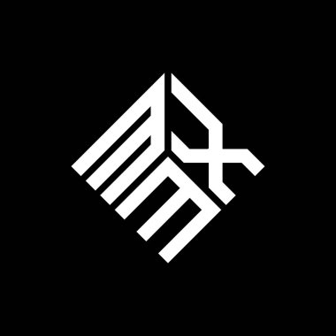 Siyah arkaplanda MXM harf logosu tasarımı. MXM yaratıcı harflerin baş harfleri logo kavramı. MXM harf tasarımı.