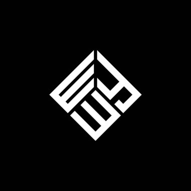 Siyah arka planda WYW harf logosu tasarımı. WYW yaratıcı harflerin baş harfleri logo kavramı. WYW harf tasarımı.
