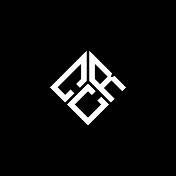 Diseño Del Logotipo Letra Crc Sobre Fondo Negro Crc Iniciales — Archivo Imágenes Vectoriales
