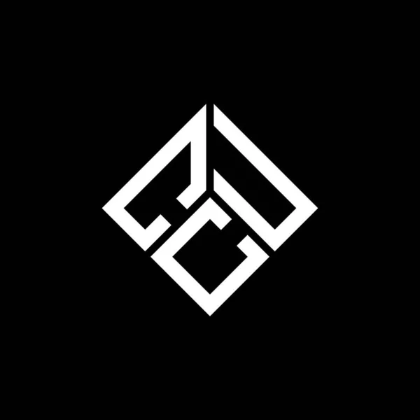 Projeto Logotipo Letra Cuc Fundo Preto Cuc Iniciais Criativas Conceito — Vetor de Stock