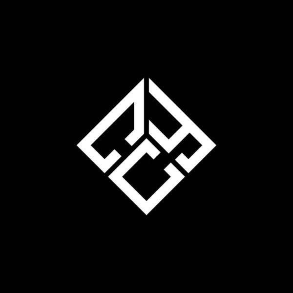 Diseño Del Logotipo Letra Cyc Sobre Fondo Negro Cyc Iniciales — Archivo Imágenes Vectoriales