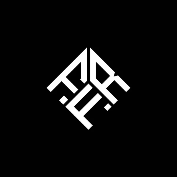 黒を基調としたFrtレターロゴデザイン Frtクリエイティブイニシャルレターロゴコンセプト Frt手紙のデザイン — ストックベクタ