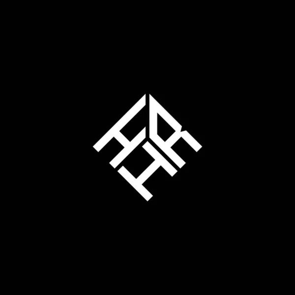 Hrh Letter Logo Design Black Background Hrh Creative Initials Letter — Stock Vector