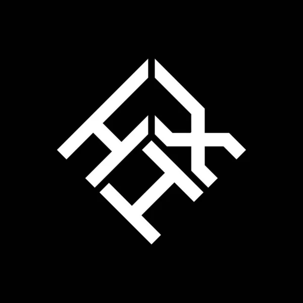 Hxh Lettre Logo Design Sur Fond Noir Hxh Initiales Créatives — Image vectorielle