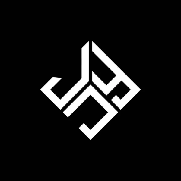 Jyj Letter Logo Design Black Background Jyj Creative Initials Letter — Stock Vector