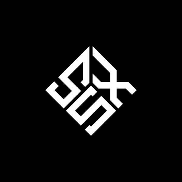 Σχεδιασμός Λογότυπου Γραμμάτων Sxs Μαύρο Φόντο Δημιουργικά Αρχικά Sxs Έννοια — Διανυσματικό Αρχείο