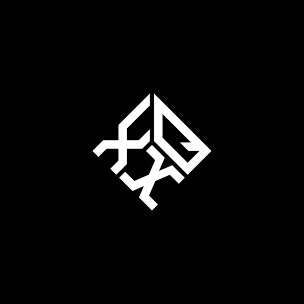 Xqx Letter Logo Design Black Background Xqx Creative Initials Letter — Stock Vector