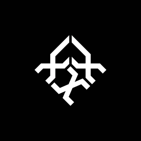 Xxx Diseño Del Logotipo Letra Sobre Fondo Negro Xxx Iniciales — Archivo Imágenes Vectoriales