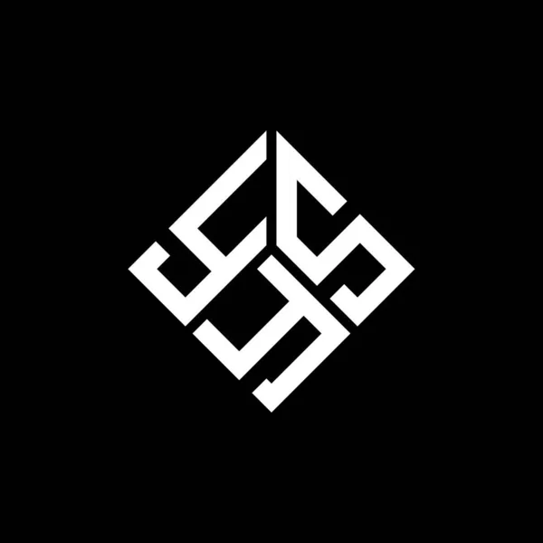 Ysy Letter Logo Ontwerp Zwarte Achtergrond Ysy Creatieve Initialen Letter — Stockvector