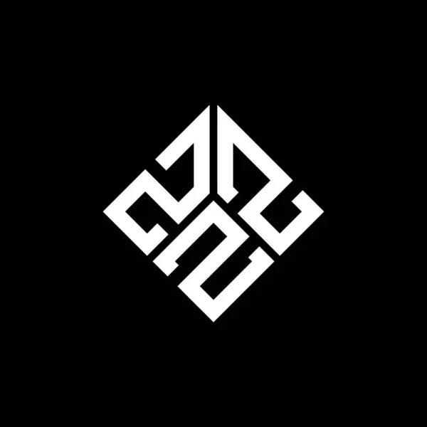 Projekt Logo Litery Zzz Czarnym Tle Zzz Twórcze Inicjały Koncepcja — Wektor stockowy