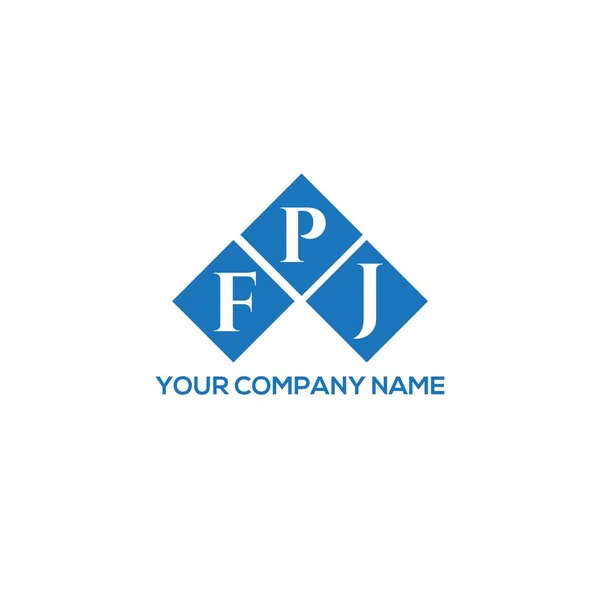 Fpj字母标识的白色背景设计 Fpj创意的首字母首字母标识概念 Fpj字母名称 Fpj字母标识设计白色背景 Fpj创意的首字母首字母标识概念 Fpj字母设计 — 图库矢量图片