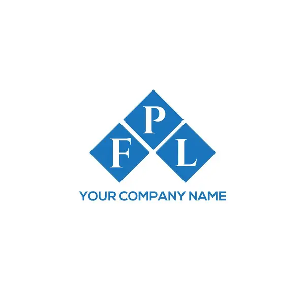 Design Logotipo Letra Fpl Fundo Branco Fpl Iniciais Criativas Conceito — Vetor de Stock