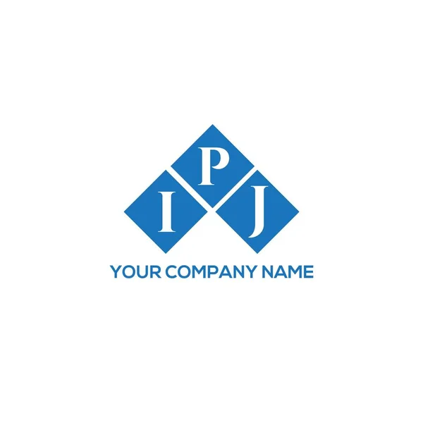 Ipj字母标识的白色背景设计 Ipj创意的首字母首字母标识概念 Ipj字母设计 — 图库矢量图片