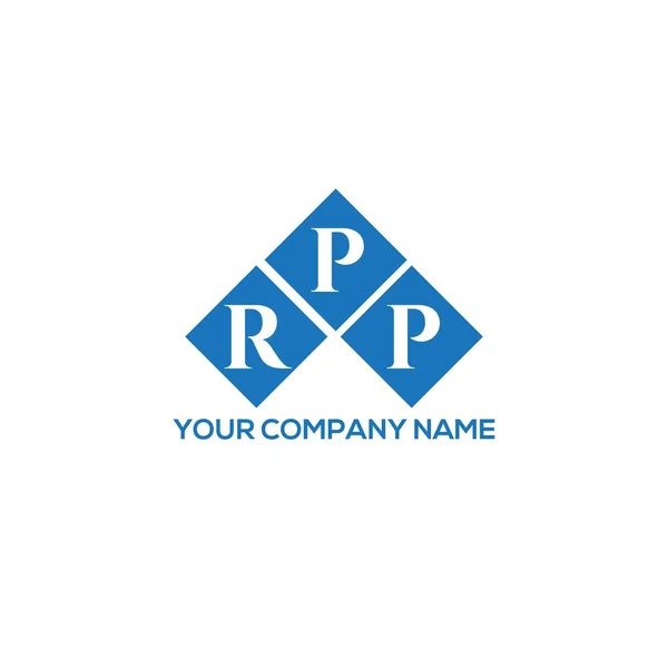 白を基調としたRppのレターロゴデザイン Rppクリエイティブイニシャルレターロゴコンセプト Rppレターデザイン — ストックベクタ